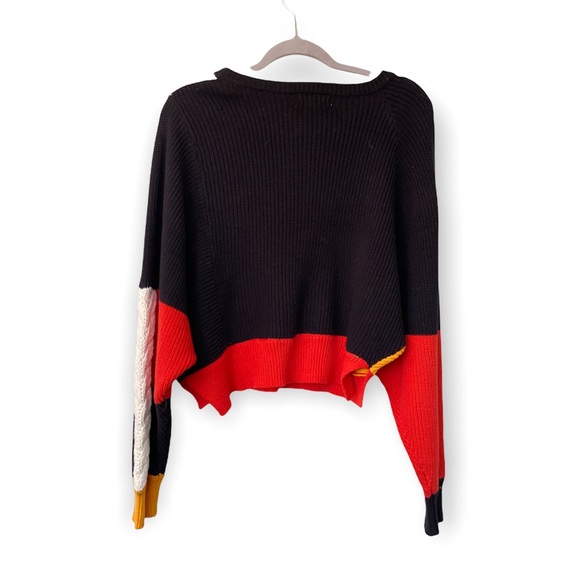 SINCERELY JULES color-block cable knit sweater NWOT - Picture 2 of 5